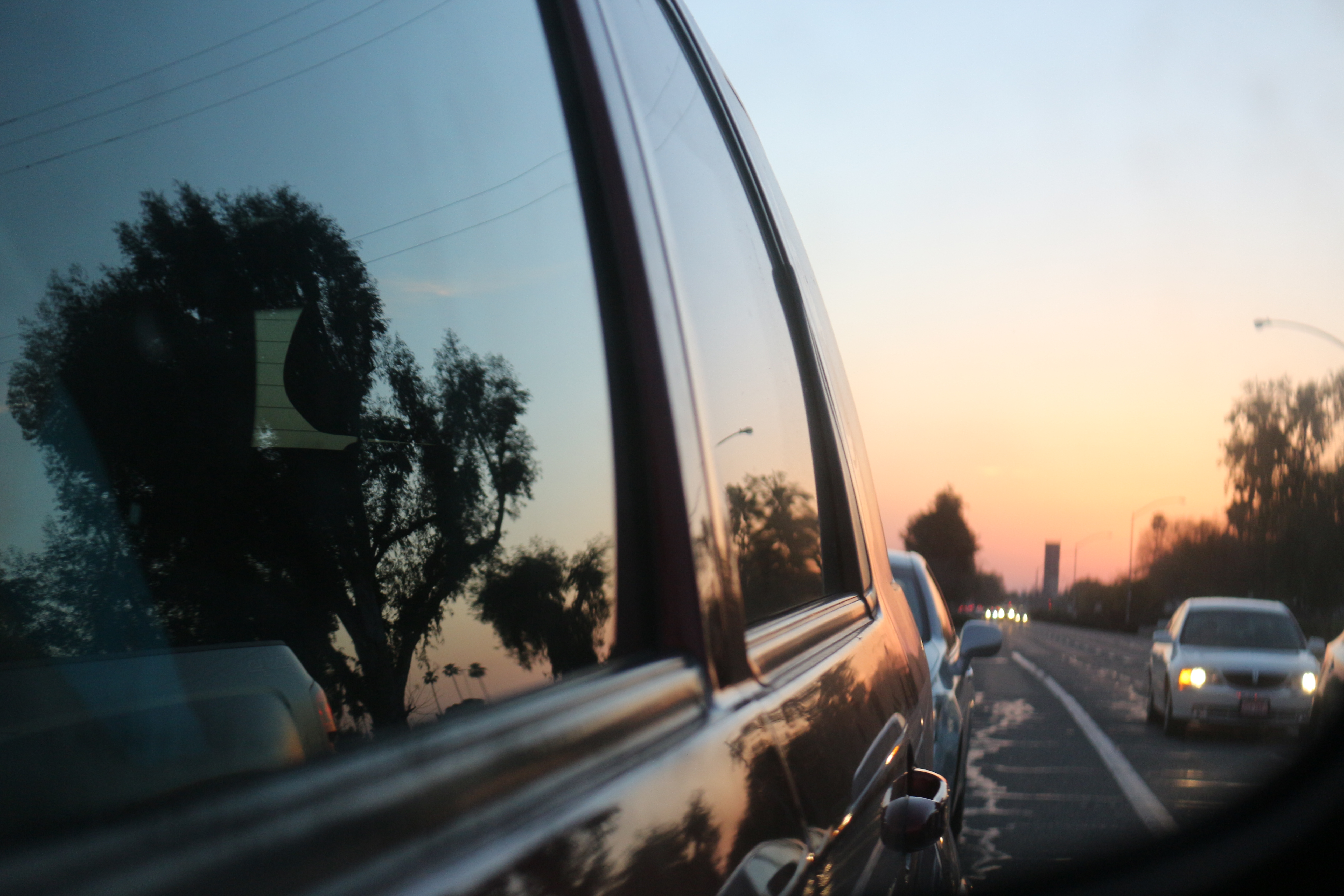 Picture of a sunlit car