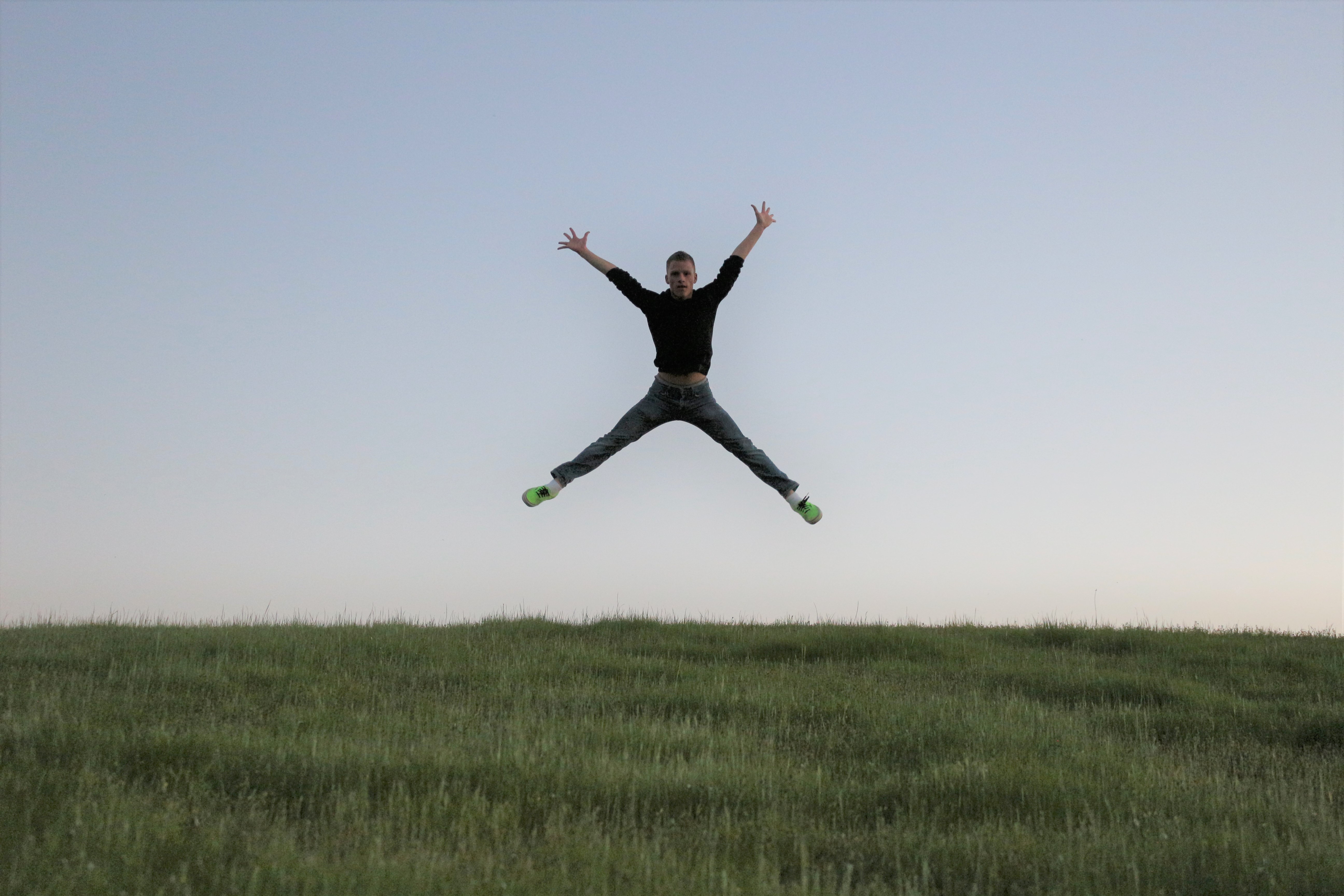 Picture of my brother jumping